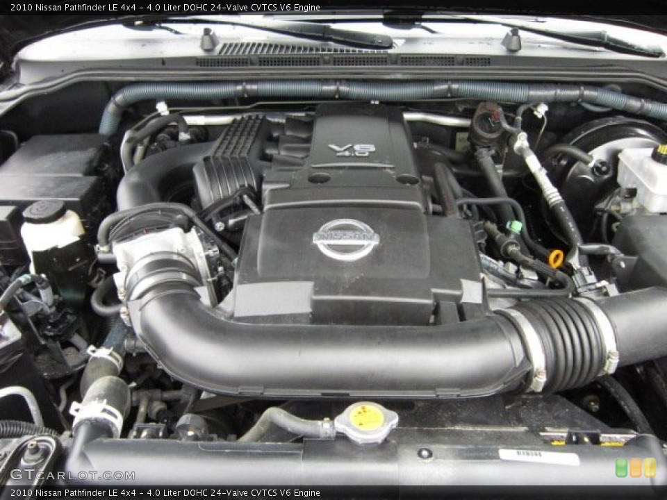 4.0 Liter DOHC 24-Valve CVTCS V6 2010 Nissan Pathfinder Engine
