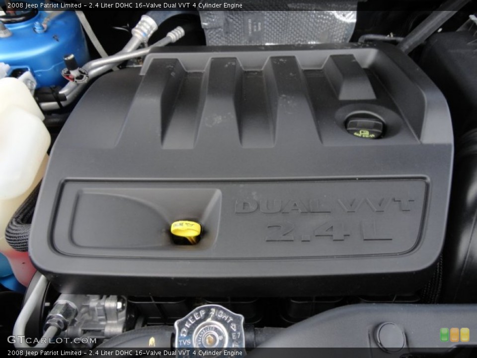 2.4 Liter DOHC 16-Valve Dual VVT 4 Cylinder 2008 Jeep Patriot Engine