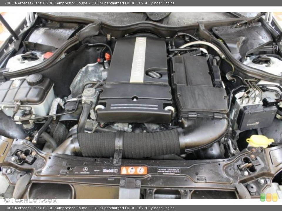 1.8L Supercharged DOHC 16V 4 Cylinder 2005 Mercedes-Benz C Engine