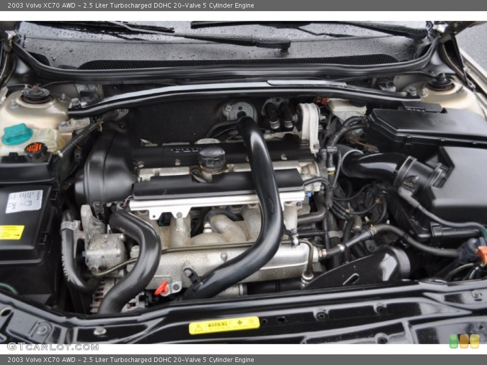 2.5 Liter Turbocharged DOHC 20-Valve 5 Cylinder Engine for the 2003 Volvo XC70 #54527789