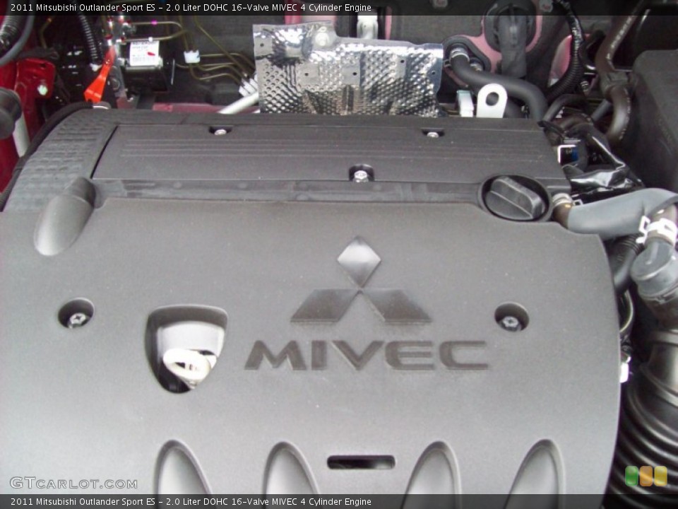 2.0 Liter DOHC 16-Valve MIVEC 4 Cylinder 2011 Mitsubishi Outlander Sport Engine