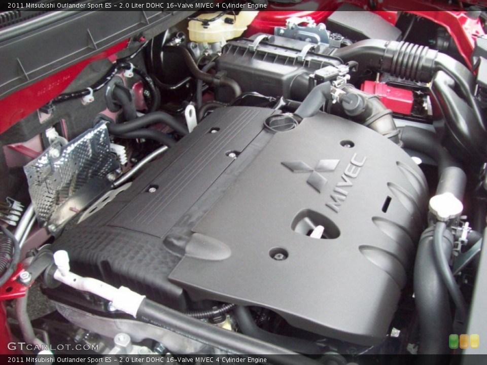 2.0 Liter DOHC 16-Valve MIVEC 4 Cylinder Engine for the 2011 Mitsubishi Outlander Sport #54529445