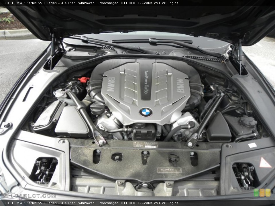 4.4 Liter TwinPower Turbocharged DFI DOHC 32-Valve VVT V8 Engine for the 2011 BMW 5 Series #54531380