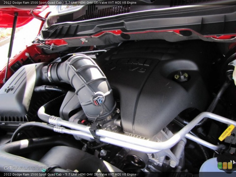 5.7 Liter HEMI OHV 16-Valve VVT MDS V8 Engine for the 2012 Dodge Ram 1500 #54545290