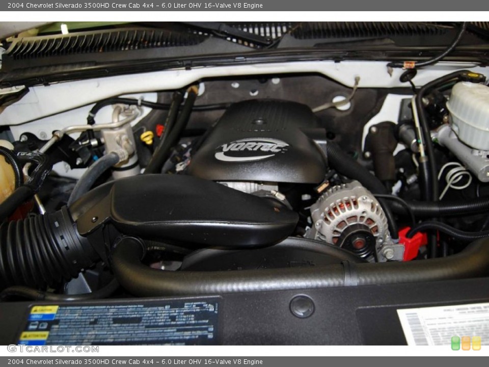 6.0 Liter OHV 16-Valve V8 2004 Chevrolet Silverado 3500HD Engine