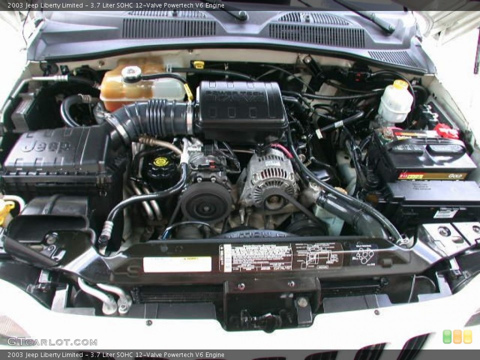 3.7 Liter SOHC 12-Valve Powertech V6 Engine for the 2003 Jeep Liberty #54557616