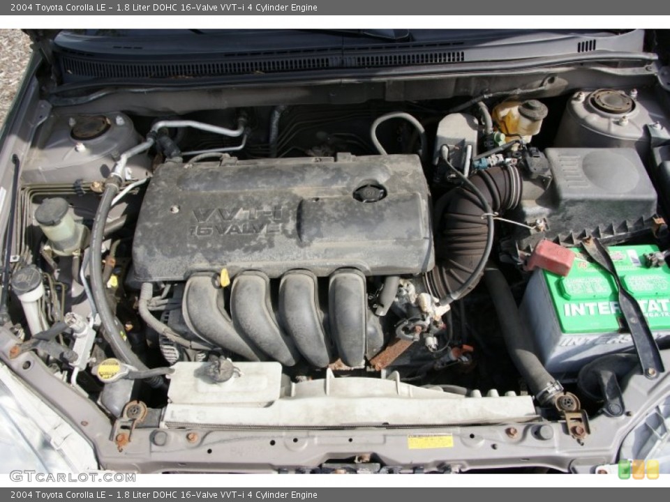1.8 Liter DOHC 16-Valve VVT-i 4 Cylinder Engine for the 2004 Toyota Corolla #54563908