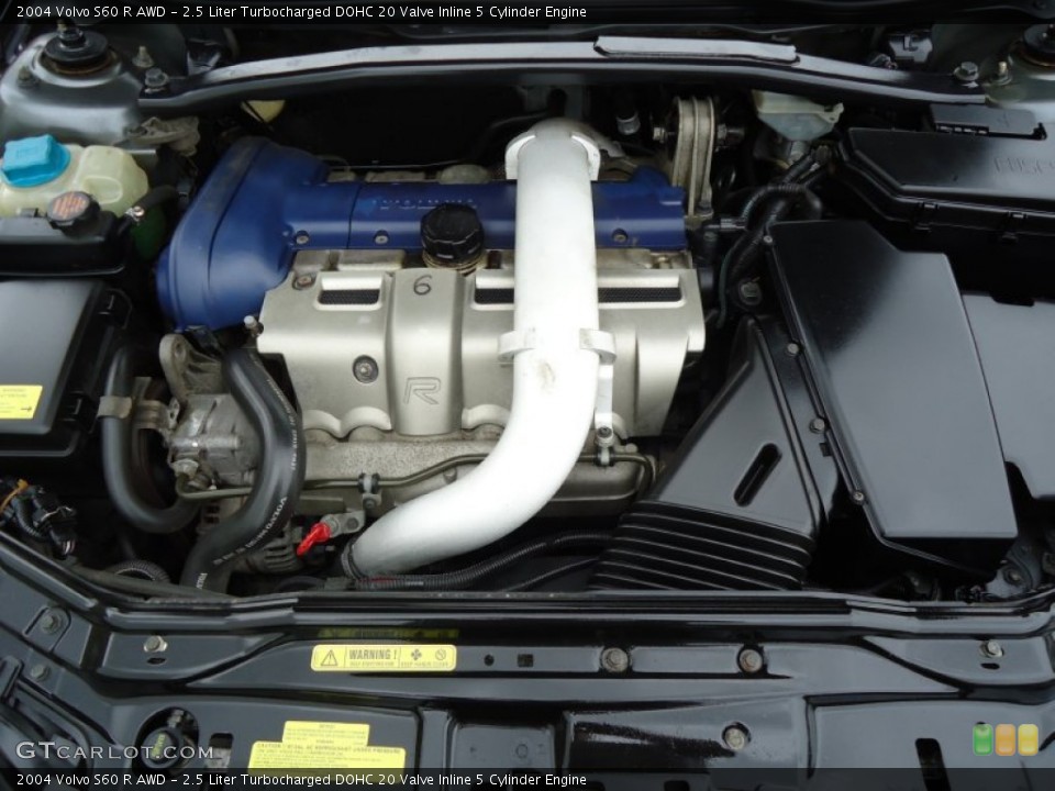 2.5 Liter Turbocharged DOHC 20 Valve Inline 5 Cylinder Engine for the 2004 Volvo S60 #54565161