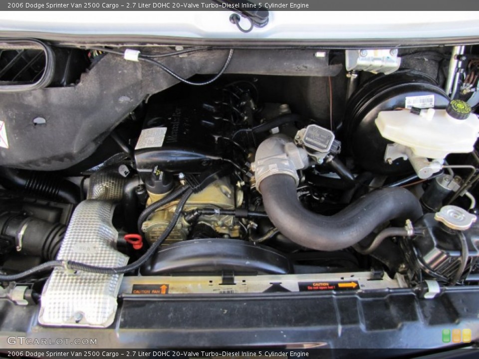 2.7 Liter DOHC 20-Valve Turbo-Diesel Inline 5 Cylinder 2006 Dodge Sprinter Van Engine