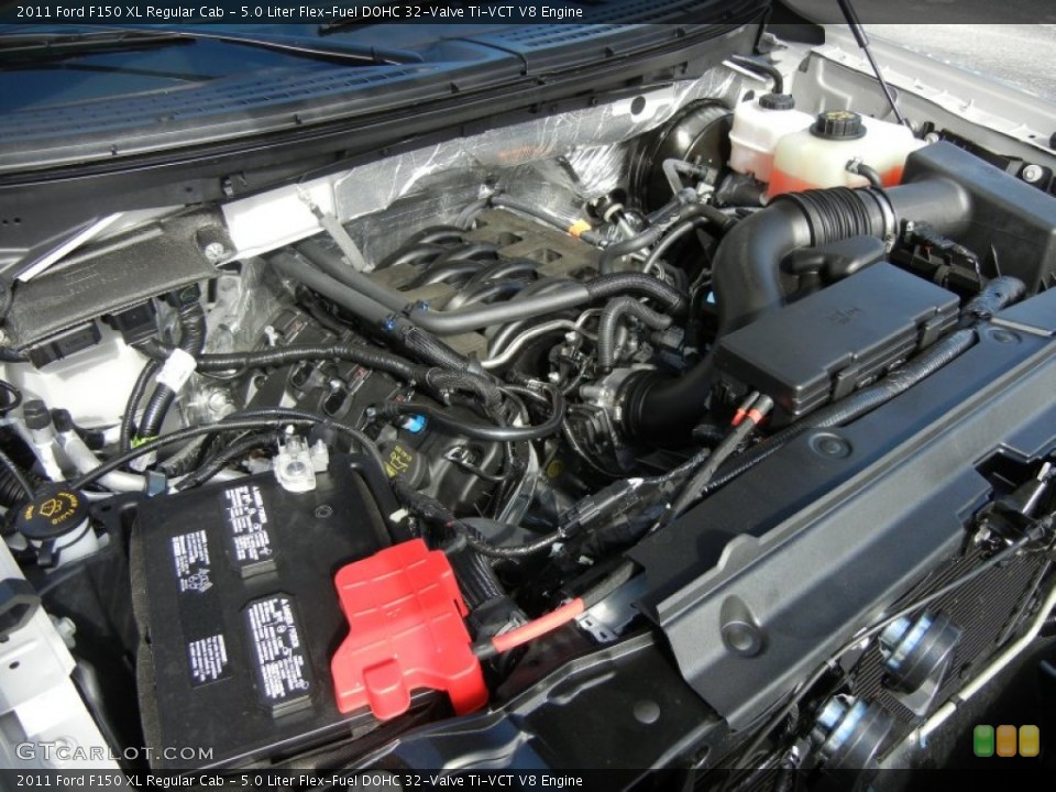 5.0 Liter Flex-Fuel DOHC 32-Valve Ti-VCT V8 Engine for the 2011 Ford F150 #54581348