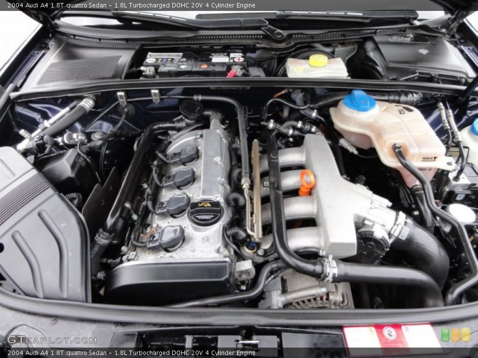 1.8L Turbocharged DOHC 20V 4 Cylinder Engine for the 2004 Audi A4 #54602396