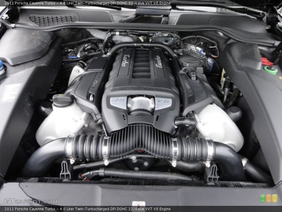 4.8 Liter Twin-Turbocharged DFI DOHC 32-Valve VVT V8 Engine for the 2011 Porsche Cayenne #54605429