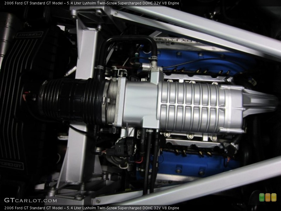 5.4 Liter Lysholm Twin-Screw Supercharged DOHC 32V V8 2006 Ford GT Engine