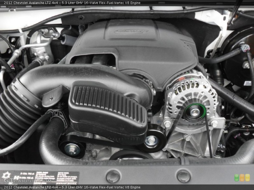 5.3 Liter OHV 16-Valve Flex-Fuel Vortec V8 Engine for the 2012 Chevrolet Avalanche #54612987