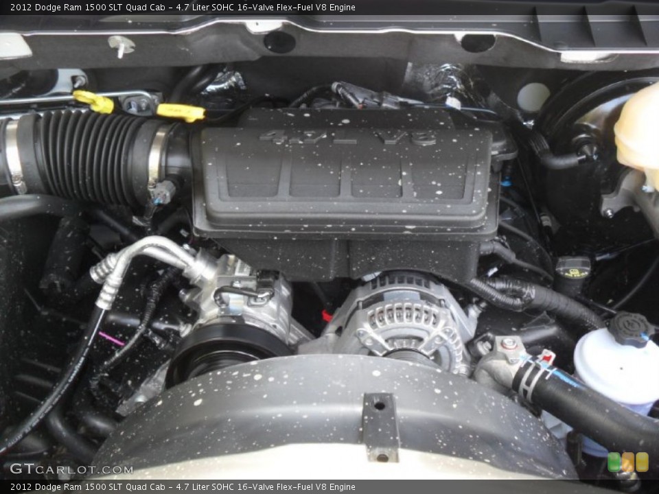 4.7 Liter SOHC 16-Valve Flex-Fuel V8 Engine for the 2012 Dodge Ram 1500 #54619854