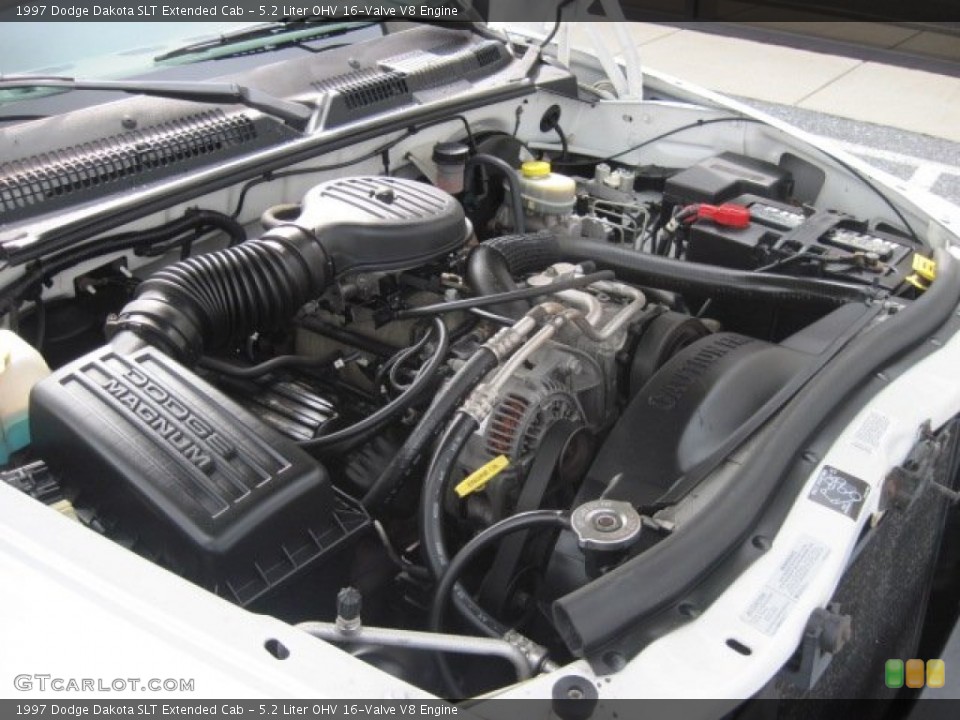 5.2 Liter OHV 16-Valve V8 1997 Dodge Dakota Engine