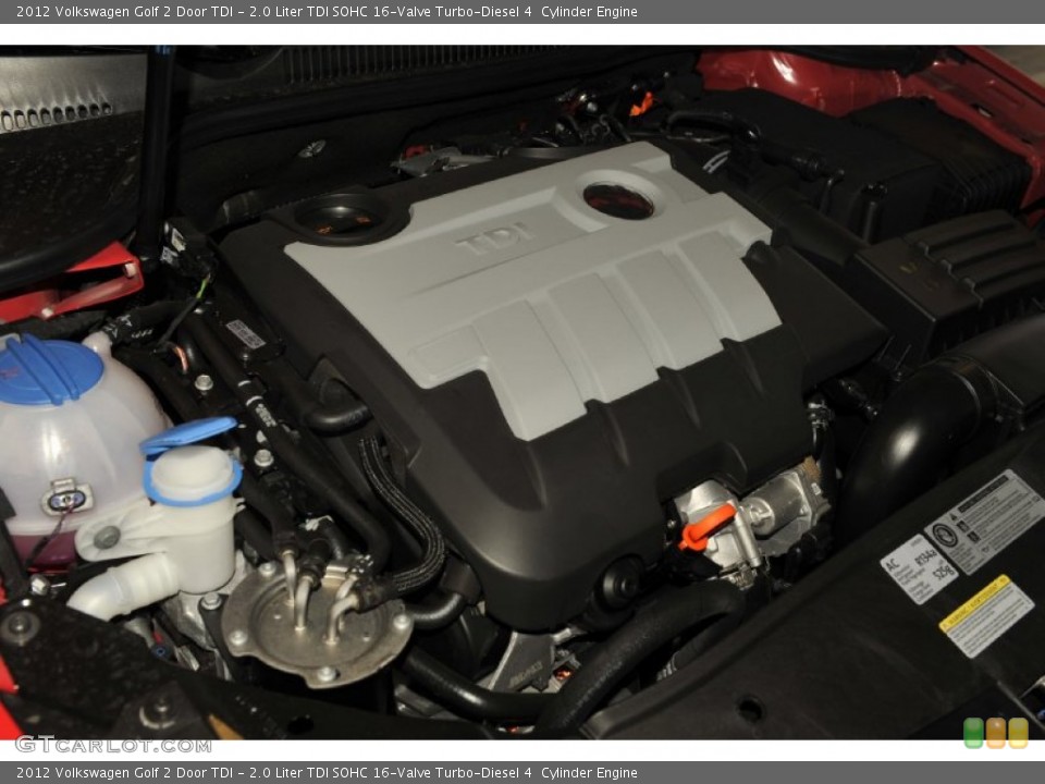 2.0 Liter TDI SOHC 16-Valve Turbo-Diesel 4  Cylinder Engine for the 2012 Volkswagen Golf #54633516