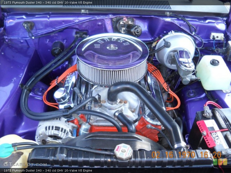 340 cid OHV 16-Valve V8 Engine for the 1973 Plymouth Duster #54634557