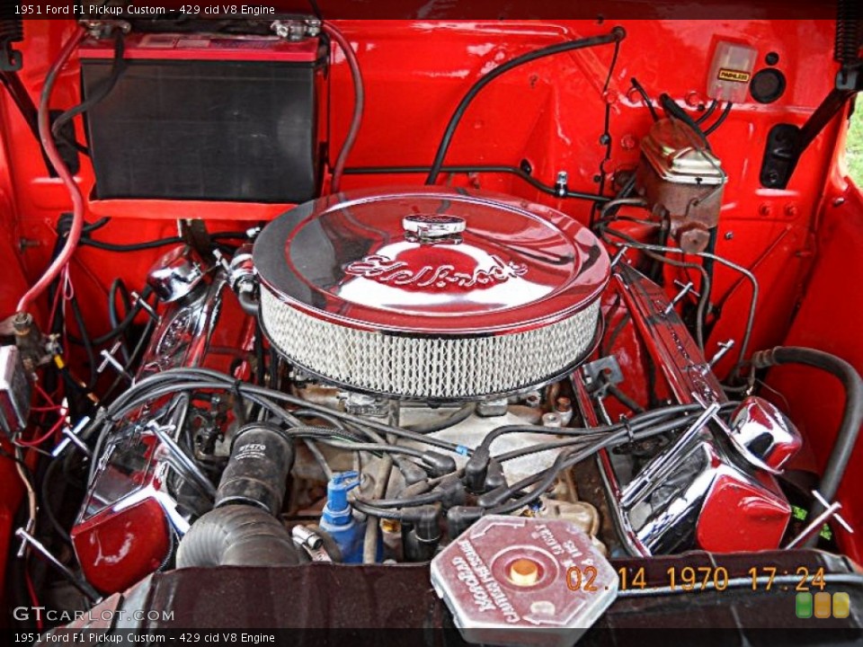 429 cid V8 1951 Ford F1 Engine