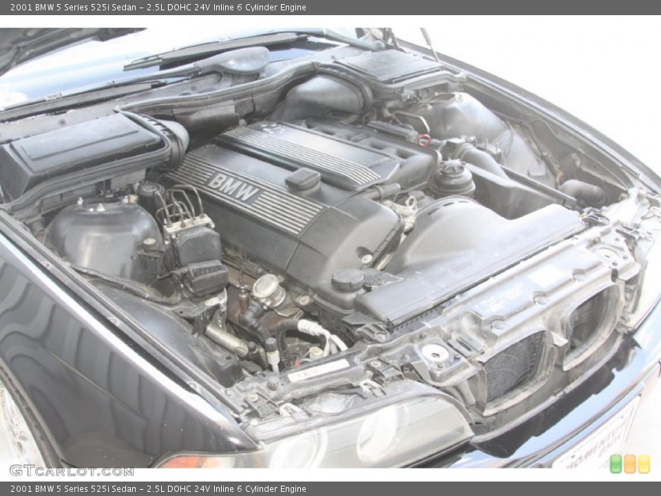 2.5L DOHC 24V Inline 6 Cylinder 2001 BMW 5 Series Engine