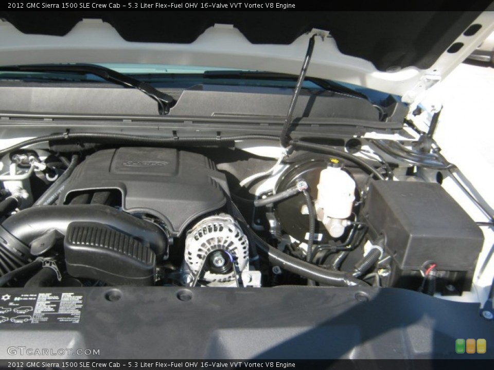5.3 Liter Flex-Fuel OHV 16-Valve VVT Vortec V8 Engine for the 2012 GMC Sierra 1500 #54644322