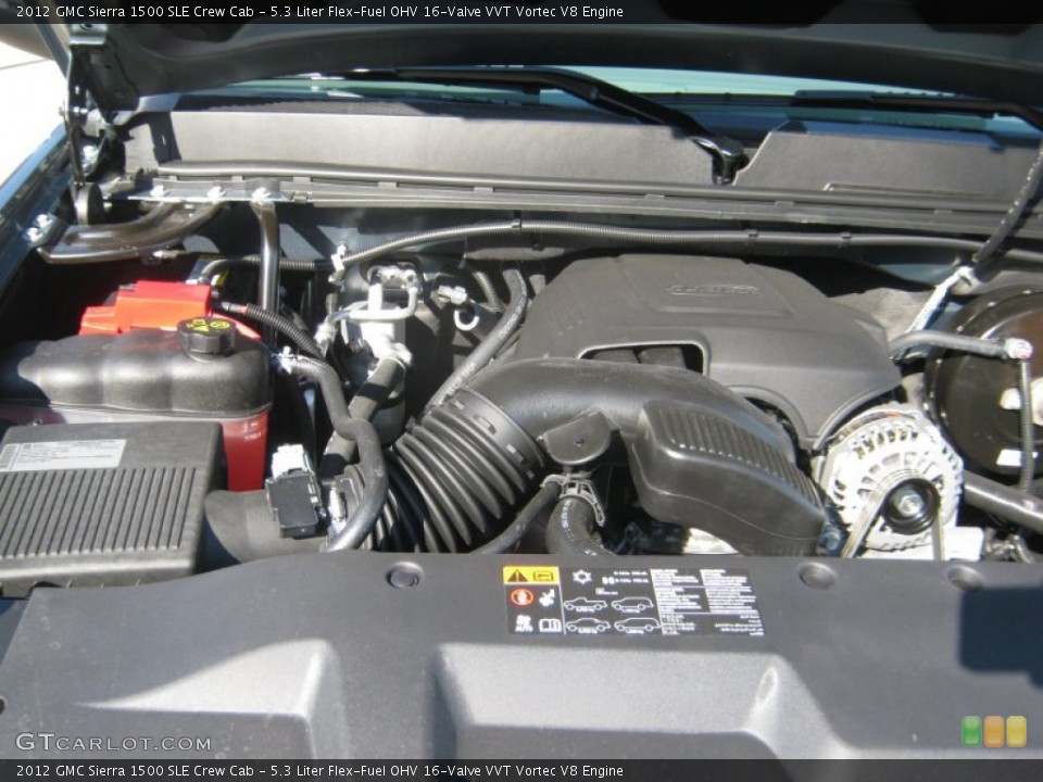 5.3 Liter Flex-Fuel OHV 16-Valve VVT Vortec V8 Engine for the 2012 GMC Sierra 1500 #54645003