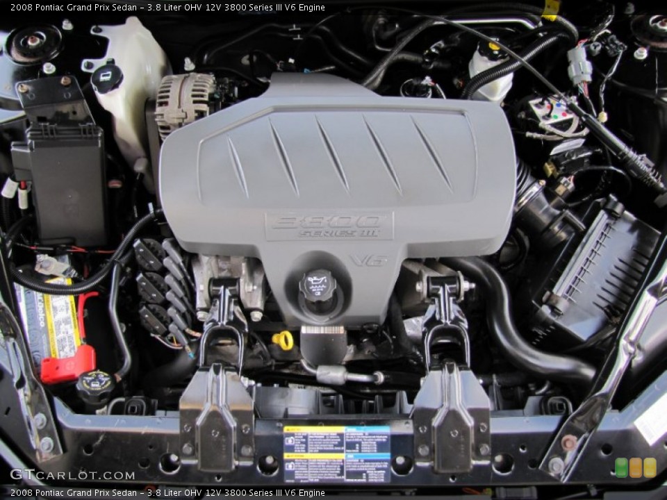 3.8 Liter OHV 12V 3800 Series III V6 Engine for the 2008 Pontiac Grand Prix #54676017