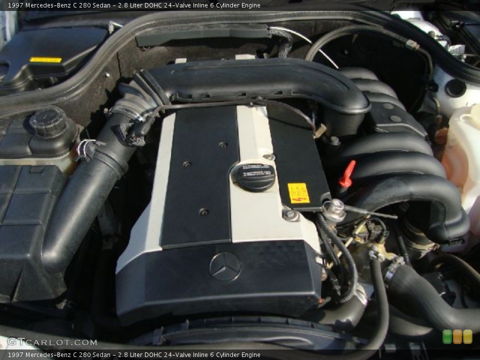 2.8 Liter DOHC 24-Valve Inline 6 Cylinder 1997 Mercedes-Benz C Engine