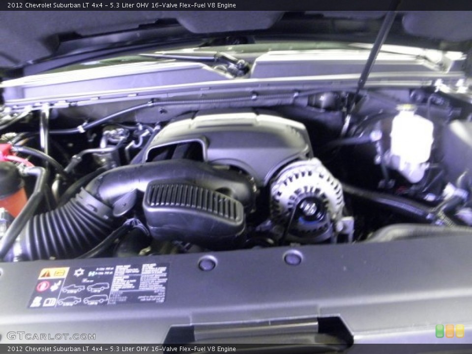 5.3 Liter OHV 16-Valve Flex-Fuel V8 Engine for the 2012 Chevrolet Suburban #54691564