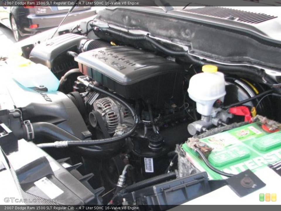 4.7 Liter SOHC 16-Valve V8 Engine for the 2007 Dodge Ram 1500 #54699571