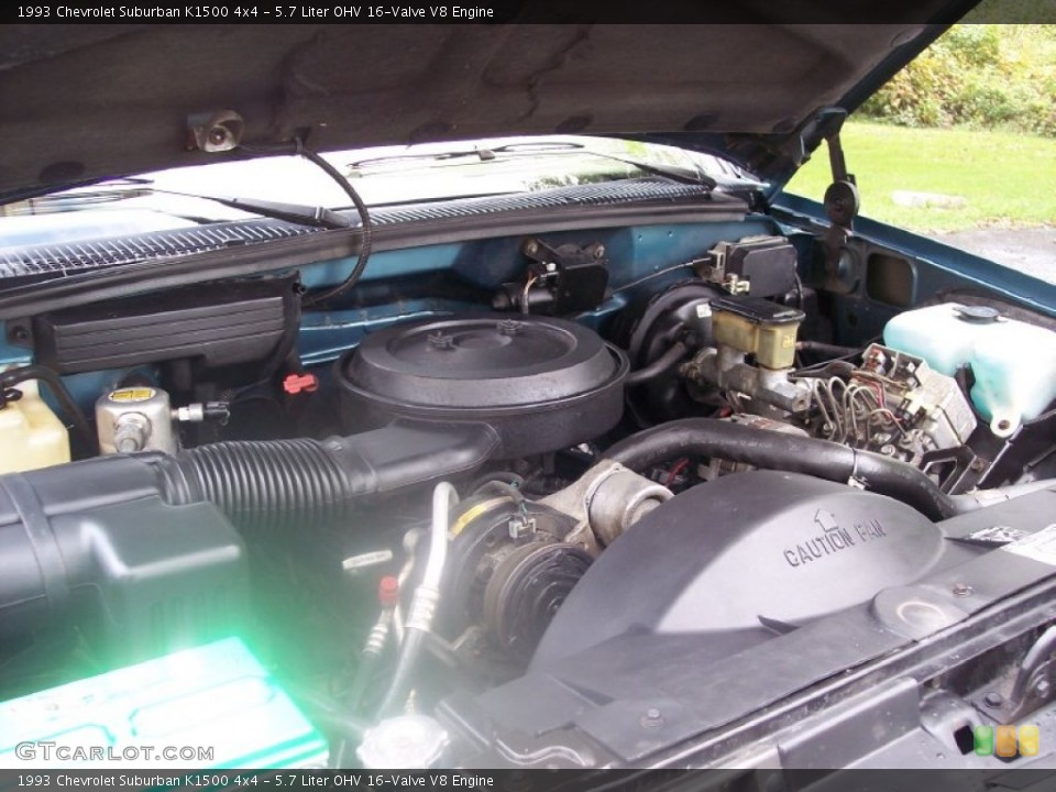 5.7 Liter OHV 16-Valve V8 Engine for the 1993 Chevrolet Suburban #54724210
