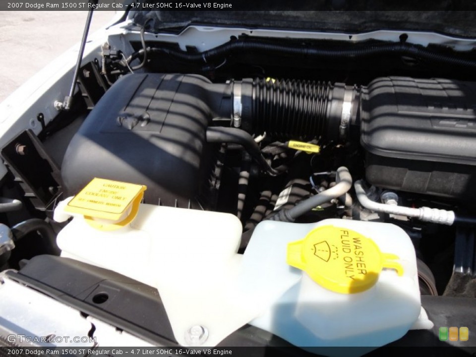 4.7 Liter SOHC 16-Valve V8 Engine for the 2007 Dodge Ram 1500 #54726520