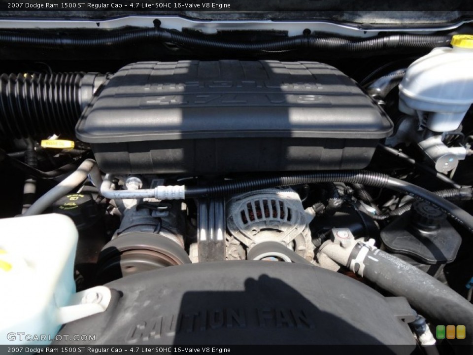 4.7 Liter SOHC 16-Valve V8 Engine for the 2007 Dodge Ram 1500 #54726529