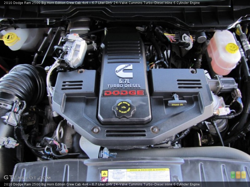 6.7 Liter OHV 24-Valve Cummins Turbo-Diesel Inline 6 Cylinder Engine for the 2010 Dodge Ram 2500 #54737423