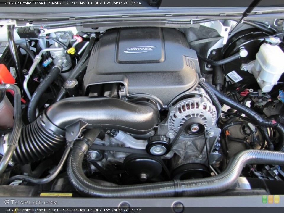 5.3 Liter Flex Fuel OHV 16V Vortec V8 Engine for the 2007 Chevrolet Tahoe #54737648