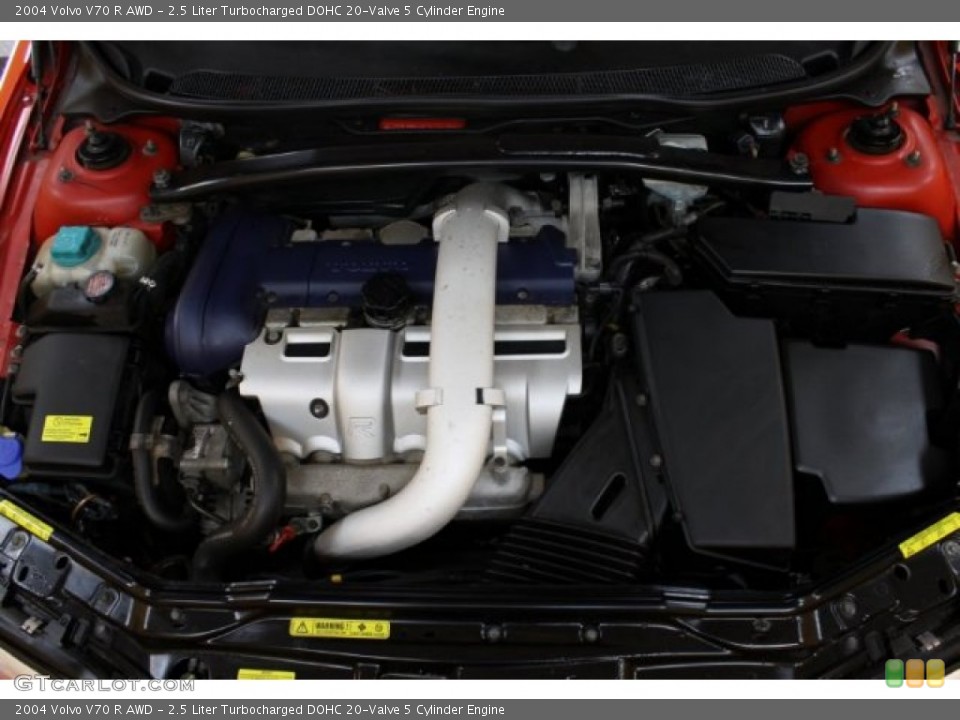2.5 Liter Turbocharged DOHC 20-Valve 5 Cylinder Engine for the 2004 Volvo V70 #54743433