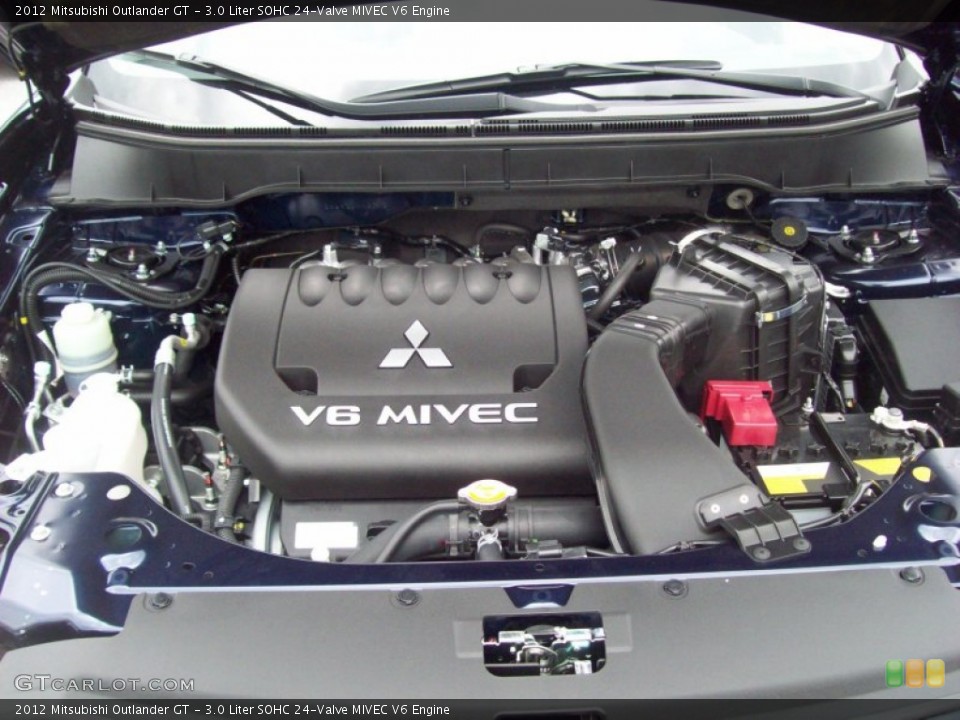 3.0 Liter SOHC 24-Valve MIVEC V6 2012 Mitsubishi Outlander Engine