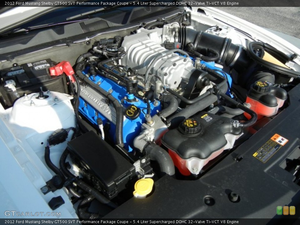5.4 Liter Supercharged DOHC 32-Valve Ti-VCT V8 Engine for the 2012 Ford Mustang #54757110