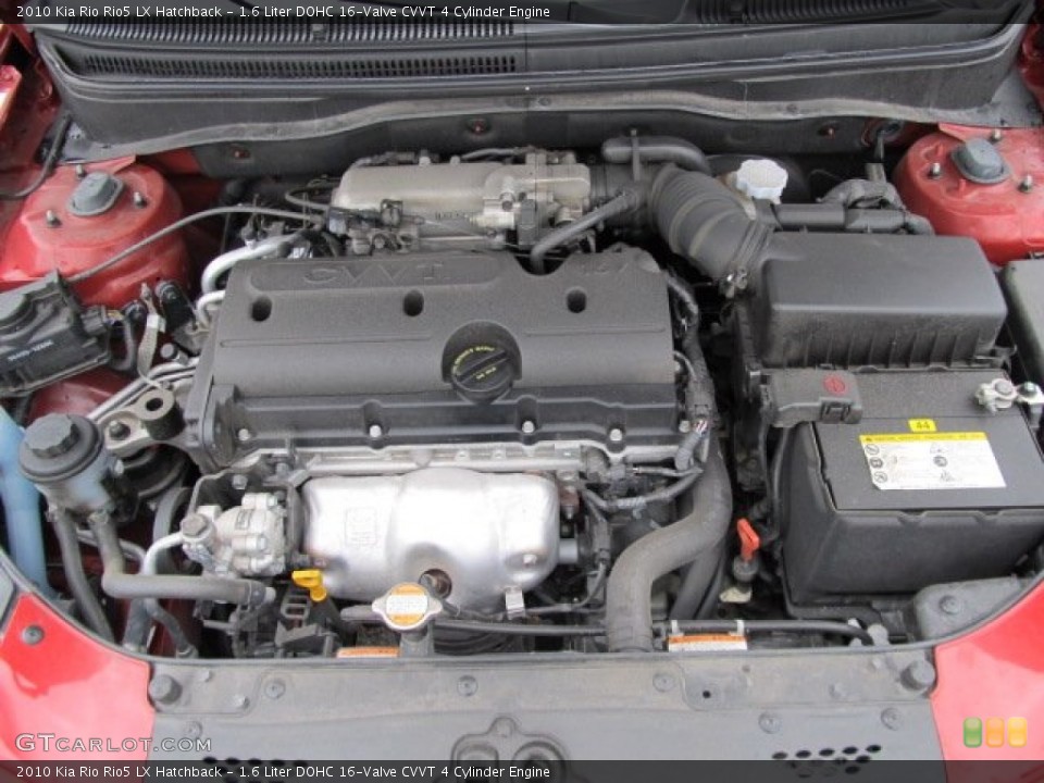 1.6 Liter DOHC 16-Valve CVVT 4 Cylinder Engine for the 2010 Kia Rio #54769326