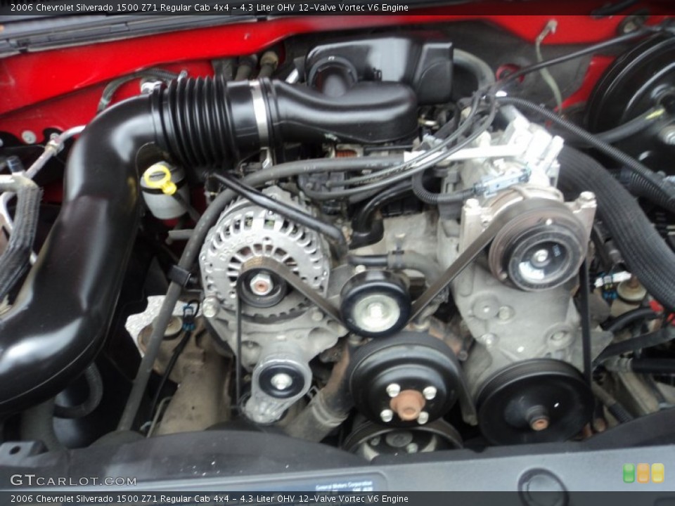 4.3 Liter OHV 12-Valve Vortec V6 Engine for the 2006 Chevrolet Silverado 1500 #54778410