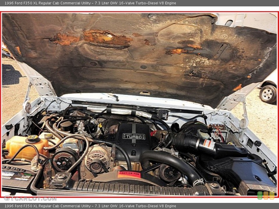 7.3 Liter OHV 16-Valve Turbo-Diesel V8 Engine for the 1996 Ford F350 #54779310