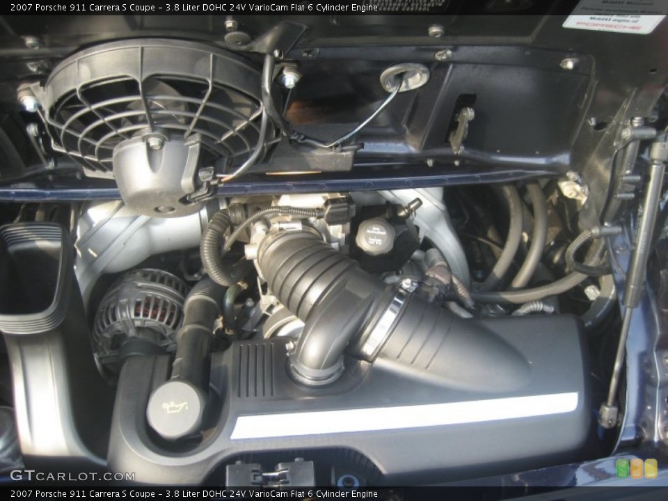 3.8 Liter DOHC 24V VarioCam Flat 6 Cylinder Engine for the 2007 Porsche 911 #54780615