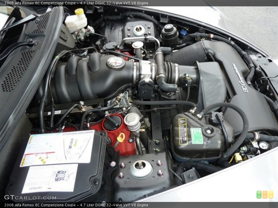 4.7 Liter DOHC 32-Valve VVT V8 Engine for the 2008 Alfa Romeo 8C Competizione #54783201