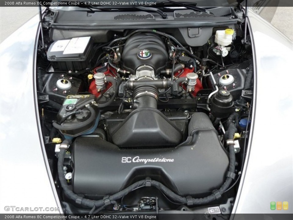 4.7 Liter DOHC 32-Valve VVT V8 Engine for the 2008 Alfa Romeo 8C Competizione #54783210