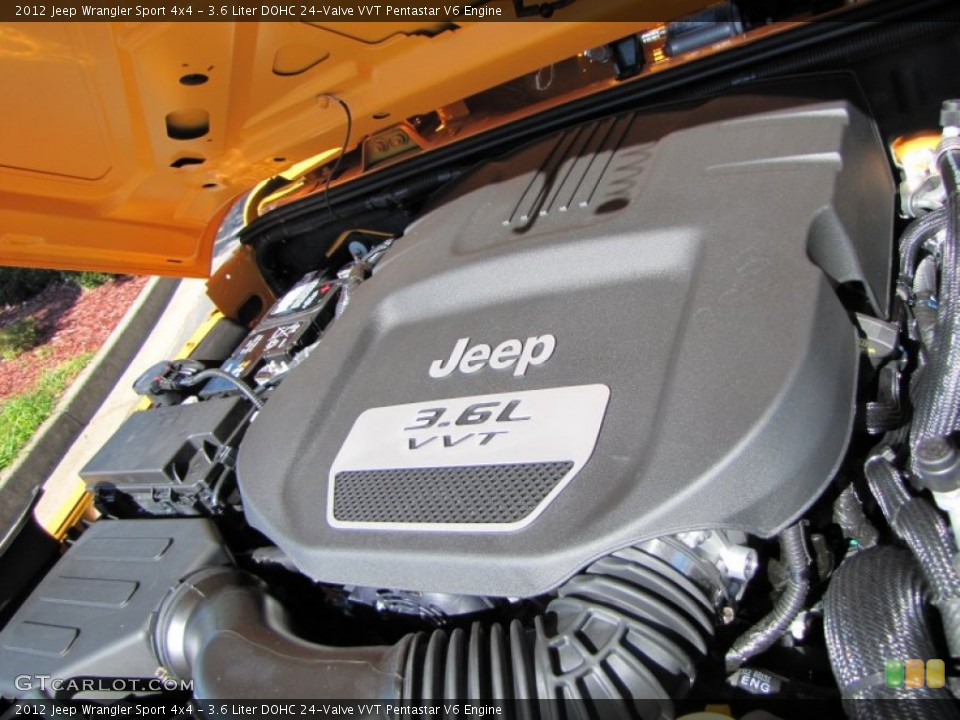 3.6 Liter DOHC 24-Valve VVT Pentastar V6 Engine for the 2012 Jeep Wrangler #54795286