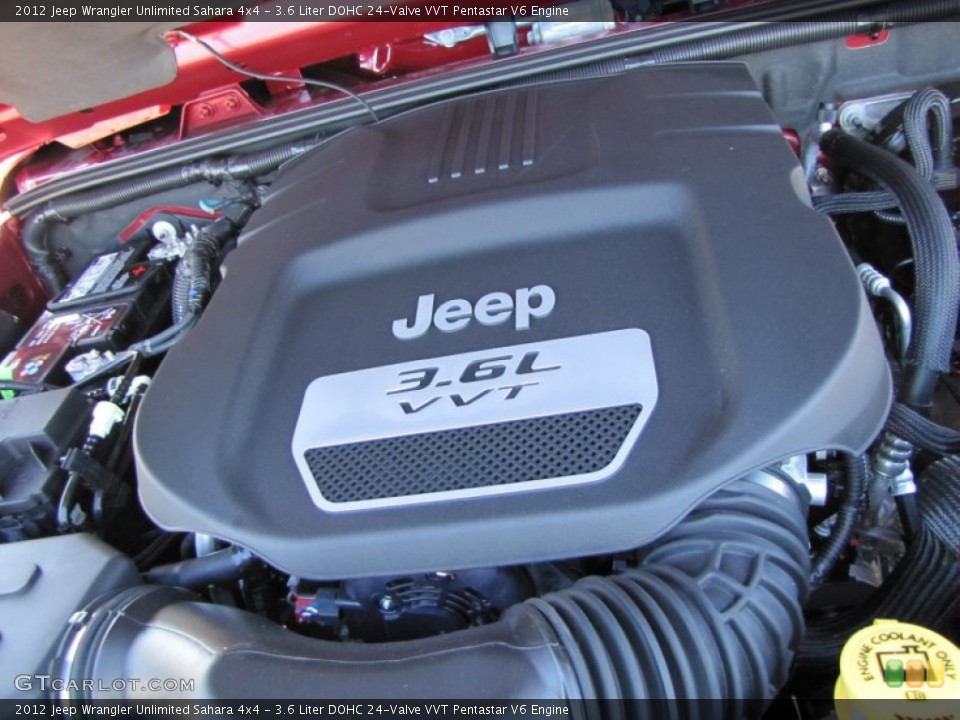 3.6 Liter DOHC 24-Valve VVT Pentastar V6 Engine for the 2012 Jeep Wrangler Unlimited #54796507