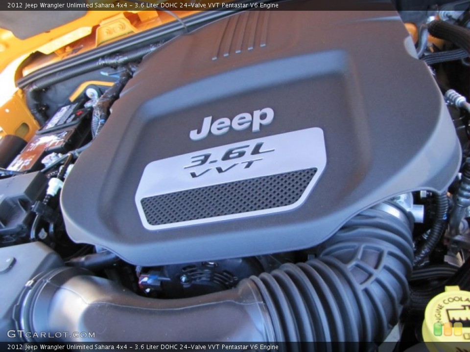 3.6 Liter DOHC 24-Valve VVT Pentastar V6 Engine for the 2012 Jeep Wrangler Unlimited #54796906