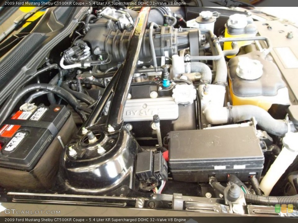 5.4 Liter KR Supercharged DOHC 32-Valve V8 Engine for the 2009 Ford Mustang #54798709