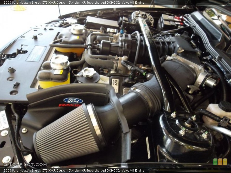 5.4 Liter KR Supercharged DOHC 32-Valve V8 Engine for the 2009 Ford Mustang #54798718