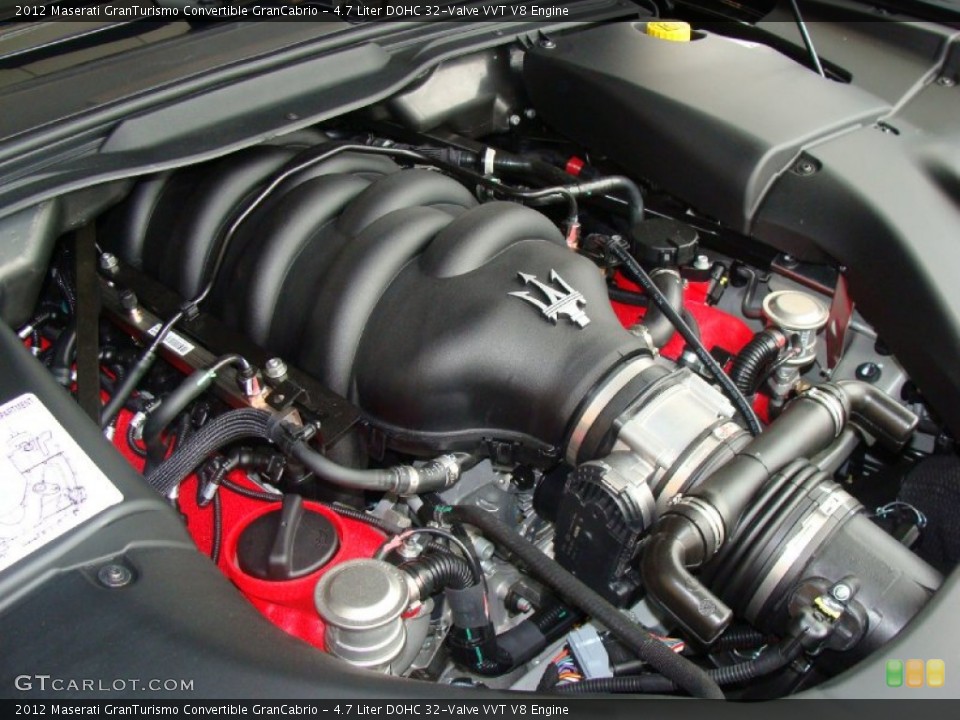 4.7 Liter DOHC 32-Valve VVT V8 Engine for the 2012 Maserati GranTurismo Convertible #54801526